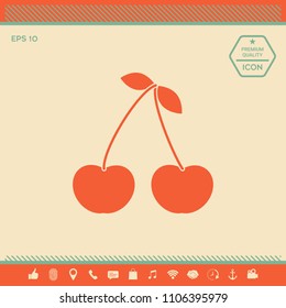 Cherry symbol icon