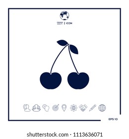 Cherry symbol icon