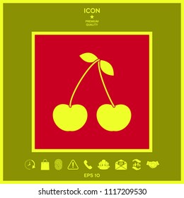 Cherry symbol icon