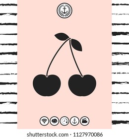 Cherry symbol icon