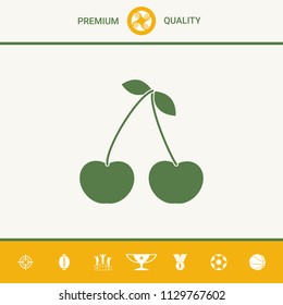 Cherry symbol icon