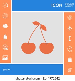 Cherry symbol icon