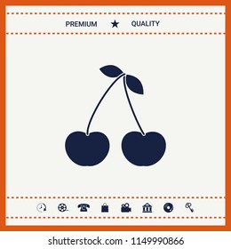 Cherry symbol icon