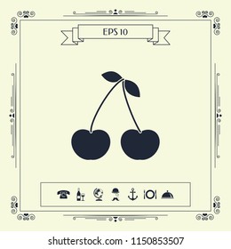 Cherry symbol icon