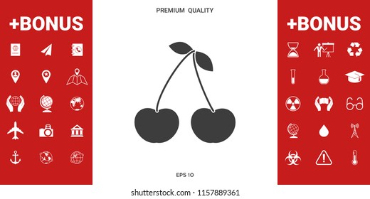 Cherry symbol icon