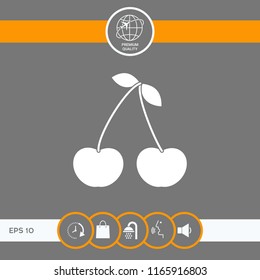 Cherry symbol icon