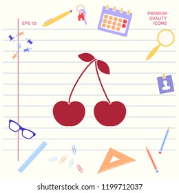 Cherry symbol icon