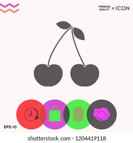 Cherry symbol icon