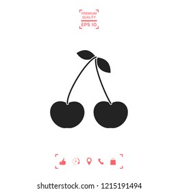 Cherry symbol icon