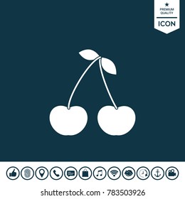 Cherry symbol icon