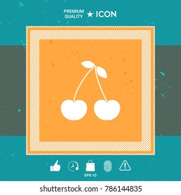 Cherry symbol icon