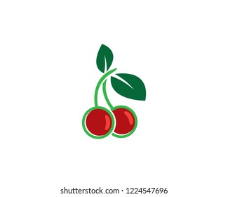 Cherry symbol illustration