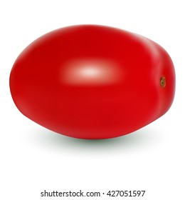 Cherry tomat on white background