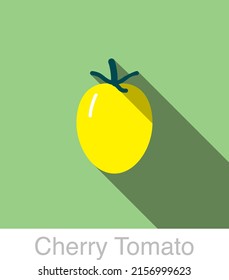 Tomate cereal Vegetales comida plana icono de ilustración vectorial