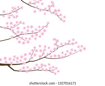 Cherry tree background material