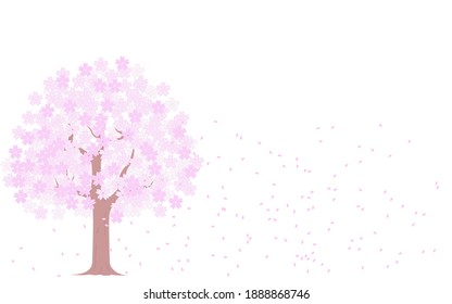 桜 吹雪 のイラスト素材 画像 ベクター画像 Shutterstock