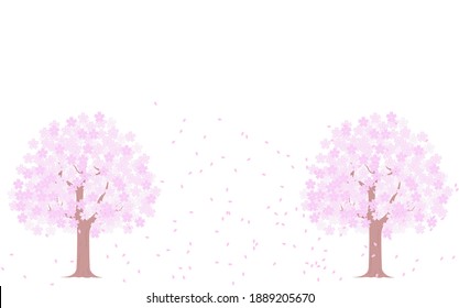 桜 吹雪 のイラスト素材 画像 ベクター画像 Shutterstock