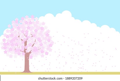 桜 吹雪 のイラスト素材 画像 ベクター画像 Shutterstock