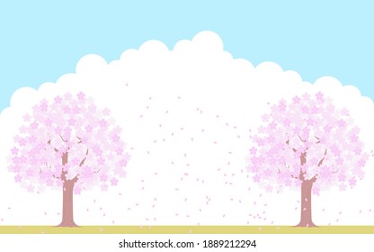 桜 吹雪 のイラスト素材 画像 ベクター画像 Shutterstock