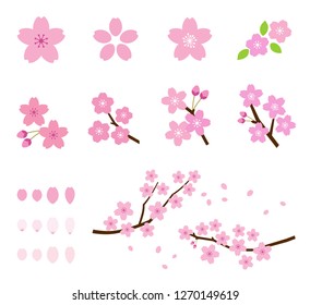 Fleur Cerisier Stock Vectors Images Vector Art Shutterstock