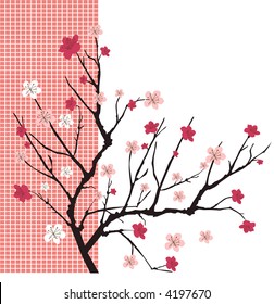 cherry tree vector