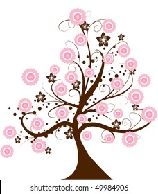 cherry tree vector