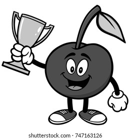 Cherry with Trophy Illustration