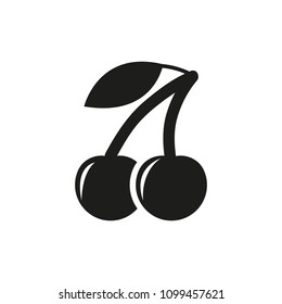 Cherry twins, illustration icon.