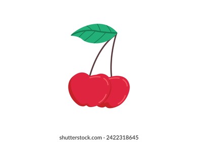 Cherry Valentine Day Sticker Design