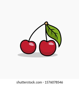 cherry vector with color for all purpose