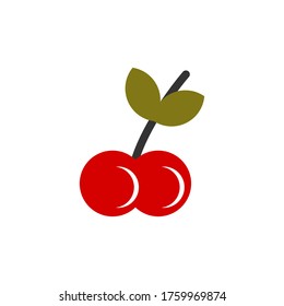 cherry vector design template illustration