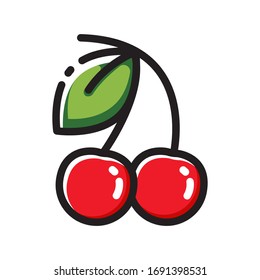 gráfico vectorial de cereza para cualquier empresa