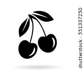 Cherry vector icon
