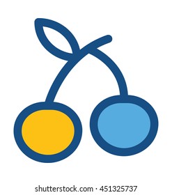 Cherry Vector Icon