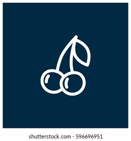 Cherry vector icon