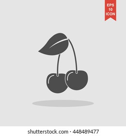 Cherry - vector icon. Flat design style eps 10