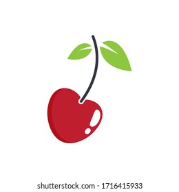 Cherry-Vektorillustration-Symboldesign