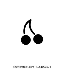 cherry vector icon. cherry sign on white background. cherry icon for web and app