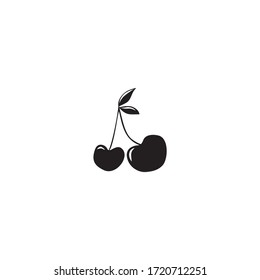 cherry vector icon. cherry sign on white background. cherry icon for web and app