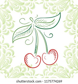 Cherry. Vector illustration