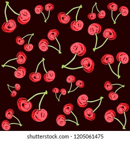 cherry vector illustration 