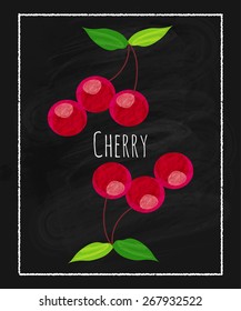  Cherry vector illustration.