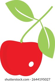 cereja vetor logotipo ilustração de estoque