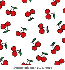 cherry vector pattern