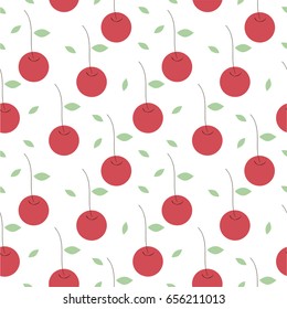 Cherry Wallpaper.Vector Illustration