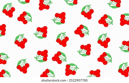 cherry with a white background