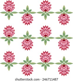 cherry wildflowers pattern