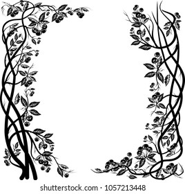 cherrytree vignette frame vector
