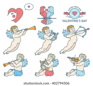 Cherub Bundle colored for any use