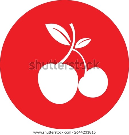 Chery fruit Logo icon Design